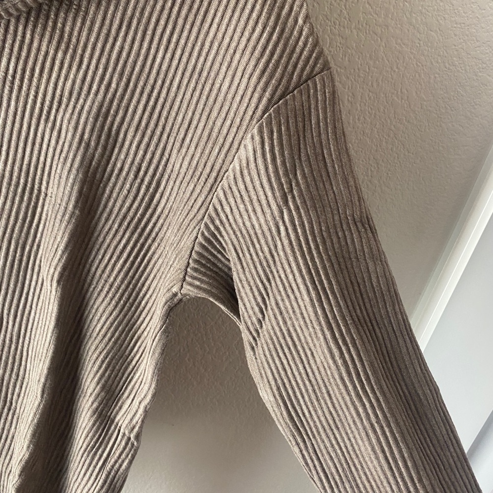 NWT - Rachel Zoe tan cowl neck sweater - Picture 3 of 5